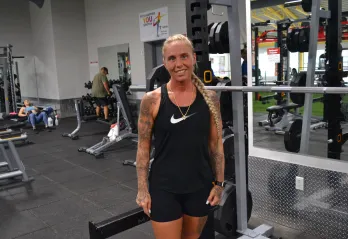 Courtney at Gym