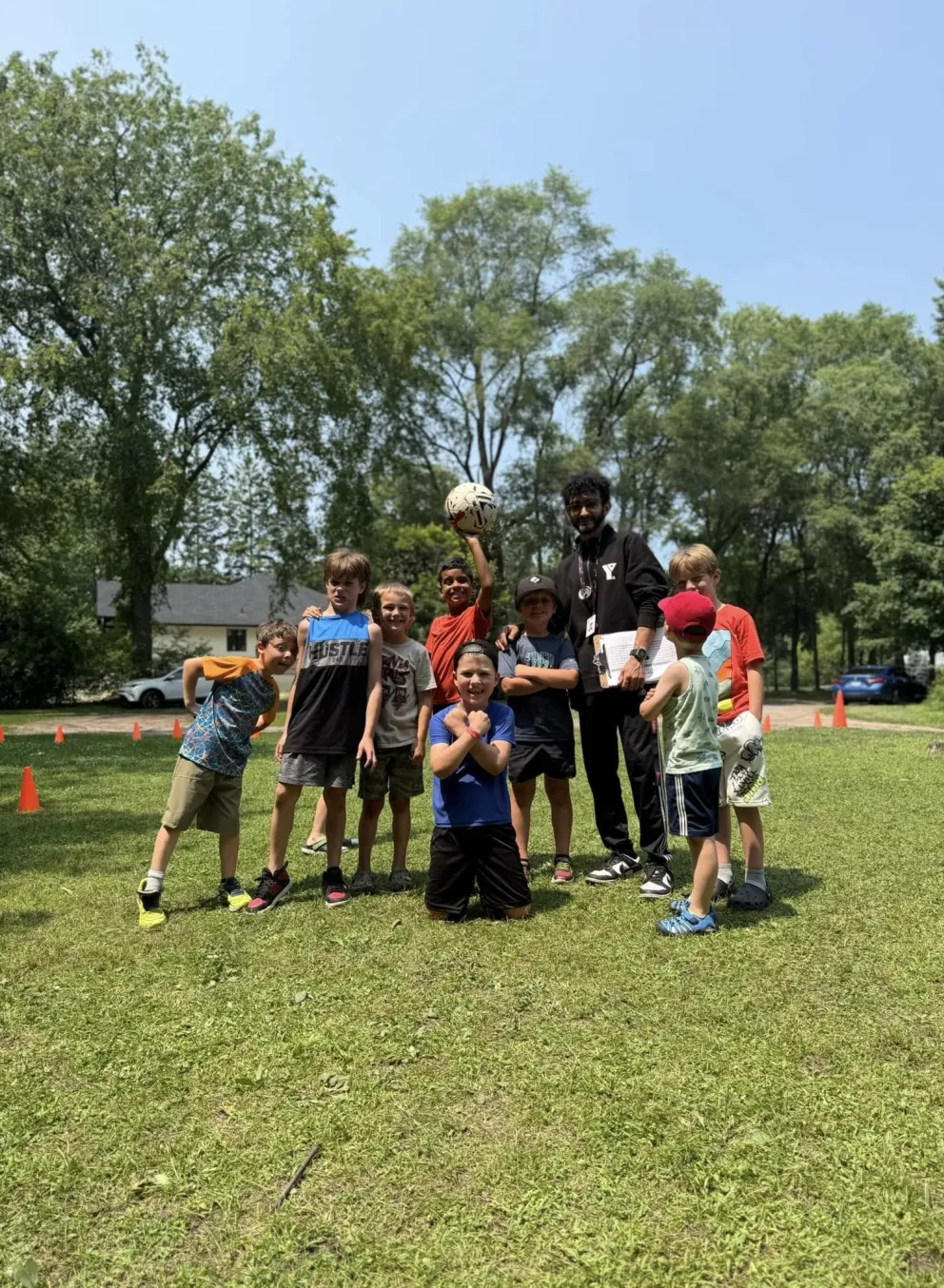 Group of kids at YMCA camp