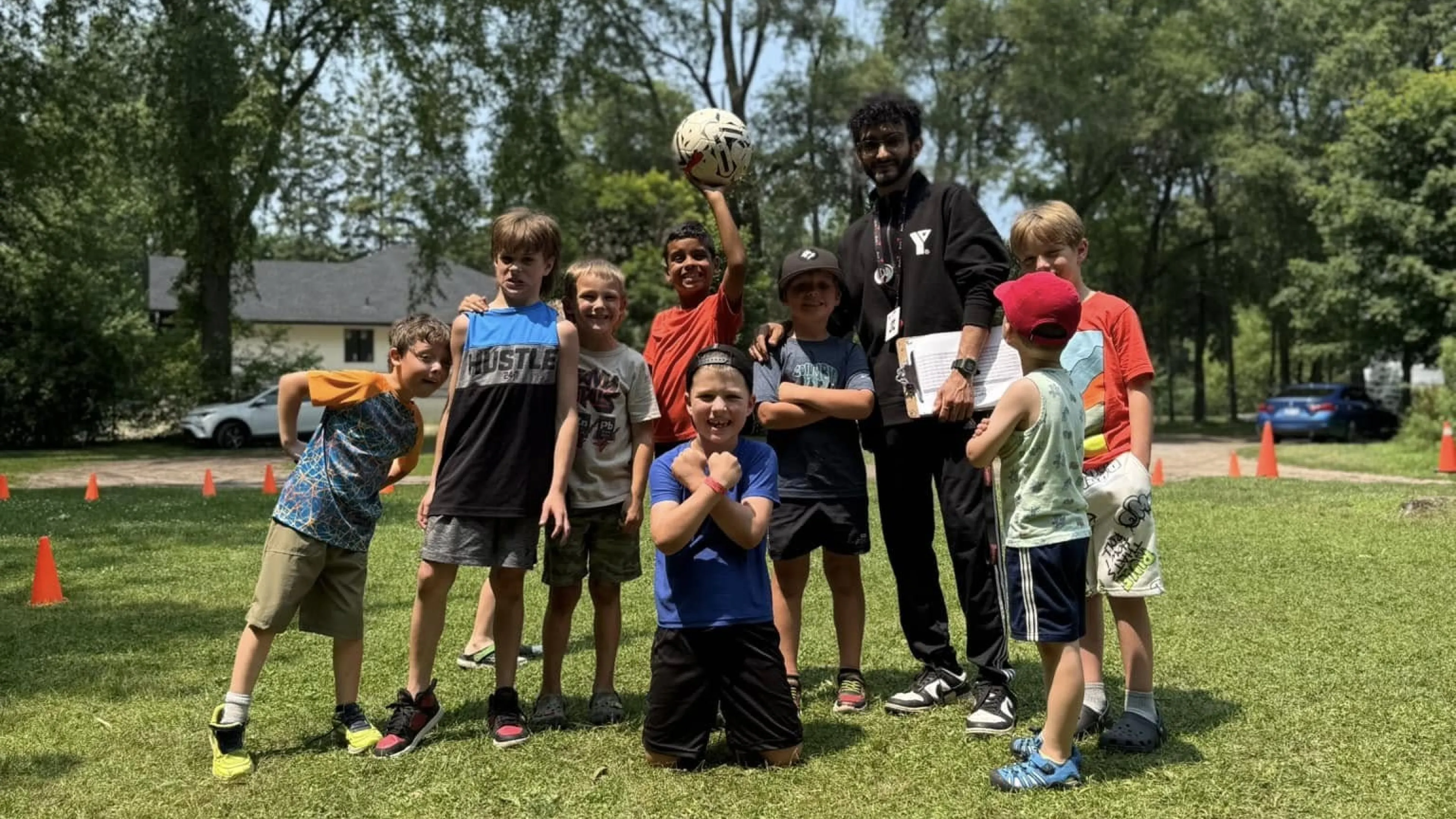 Group of kids at YMCA camp