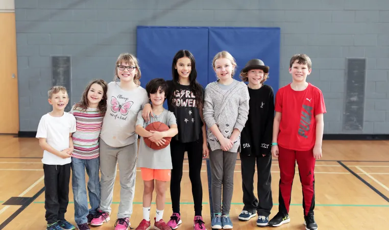 Group of Active Kids