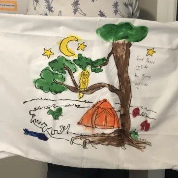 Camp artwork made with YLCC Camp kits.