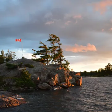 Canadian flag at CQE