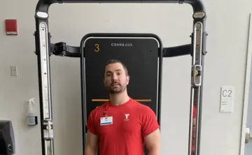 Mike at the gym
